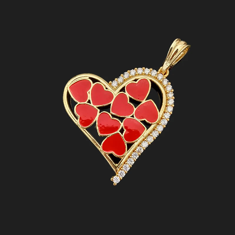 Colorful Heart Mini Pendant