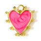 Multicolor Enamel Heart Pendant