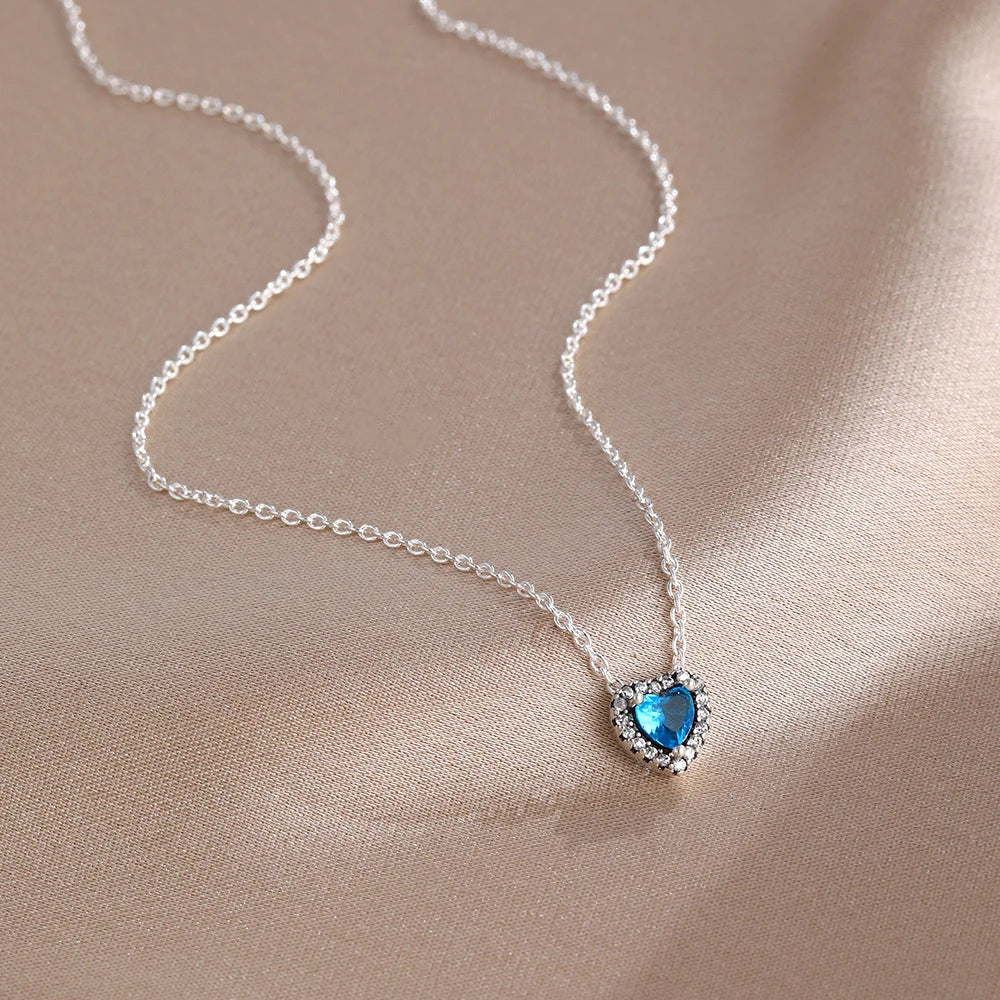 925 Multicolor Heart Necklace