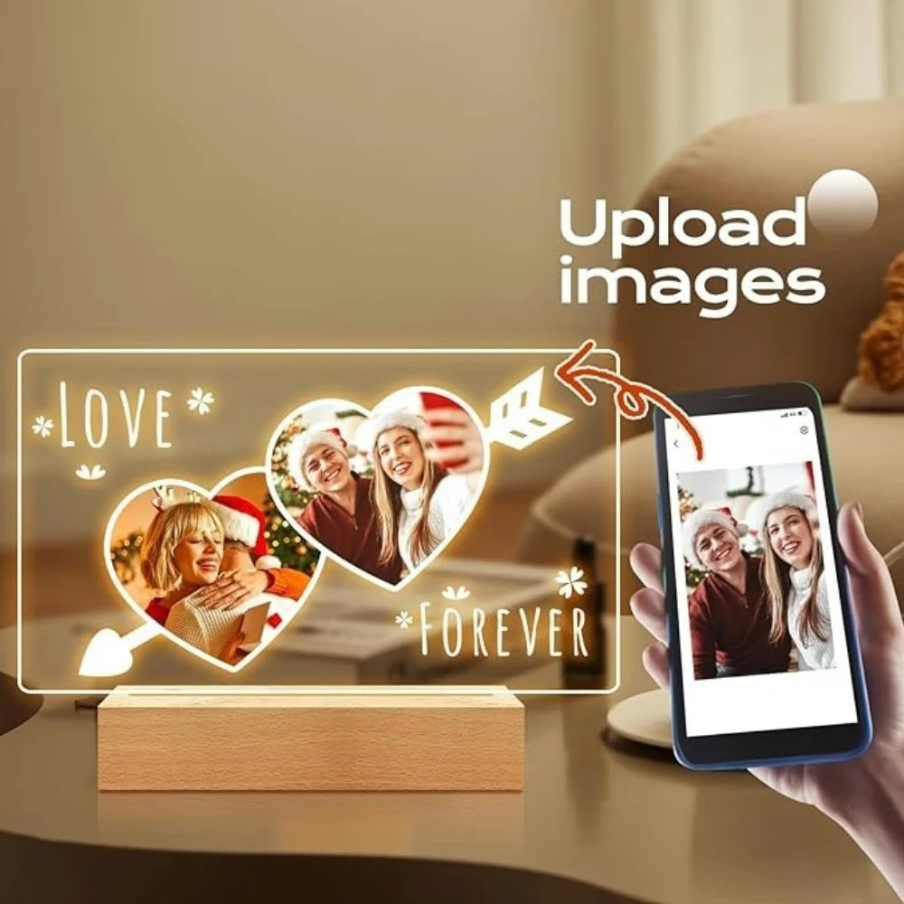 Personalized Heart Frame Light