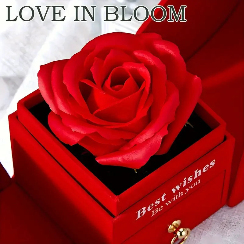 Luxury Rose Jewelry Box