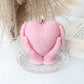 Handheld Heart Candle Mold