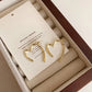 S925 Cross Heart Earrings