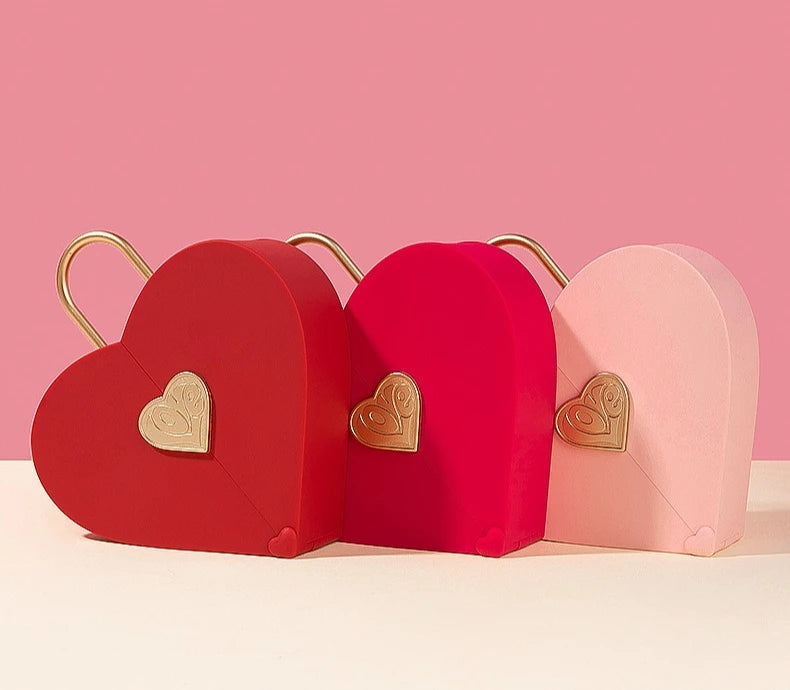 Portable Heart Jewelry Case