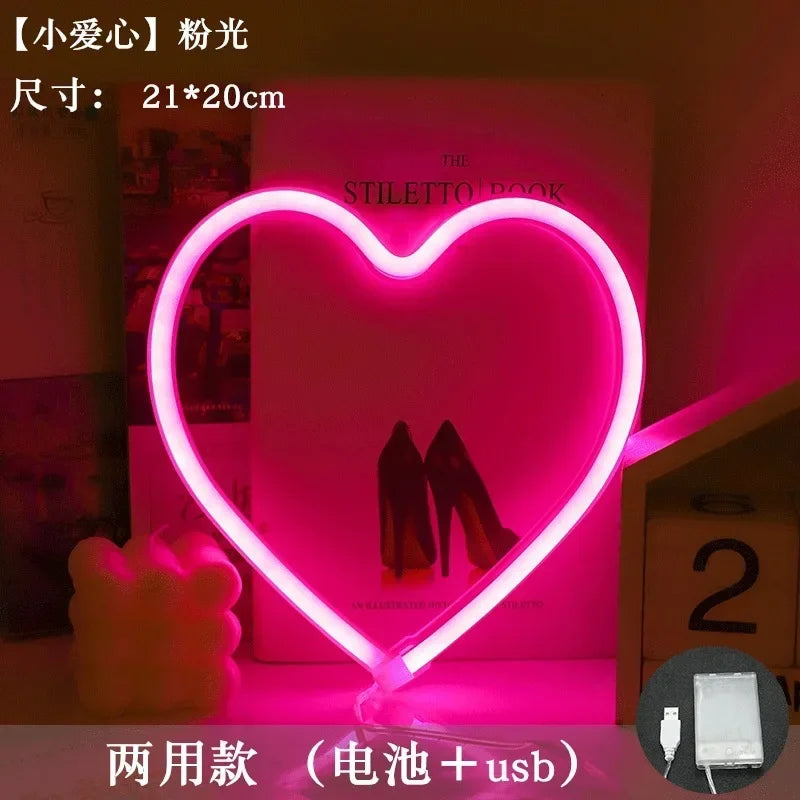 Heart Neon Wall Light