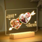 Personalized Heart Frame Light