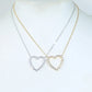 5A CZ Hollow Heart Pendant