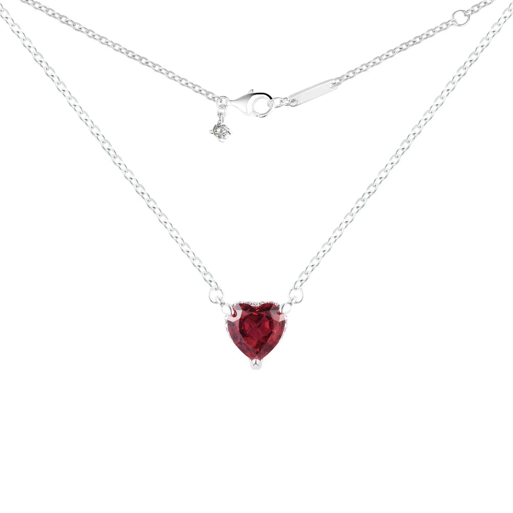 S925 Sterling Heart Choker