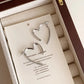 S925 Cross Heart Earrings