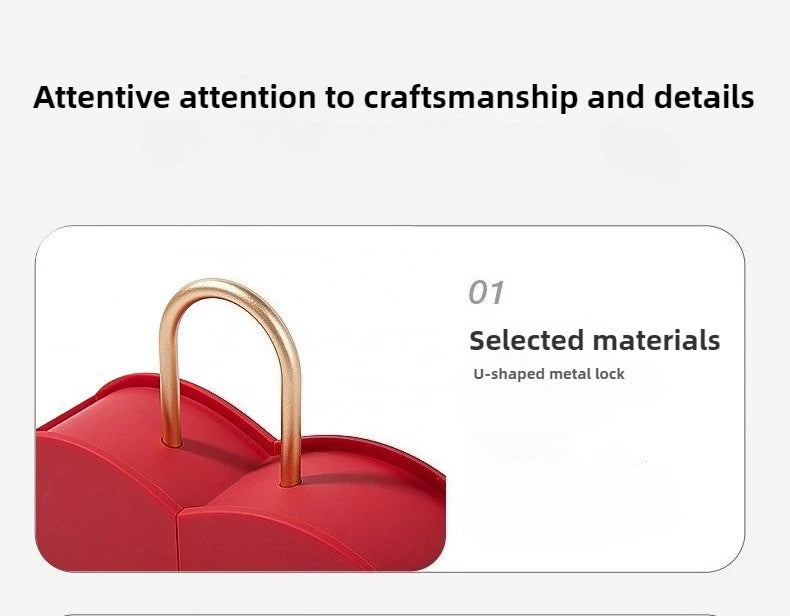 Portable Heart Jewelry Case