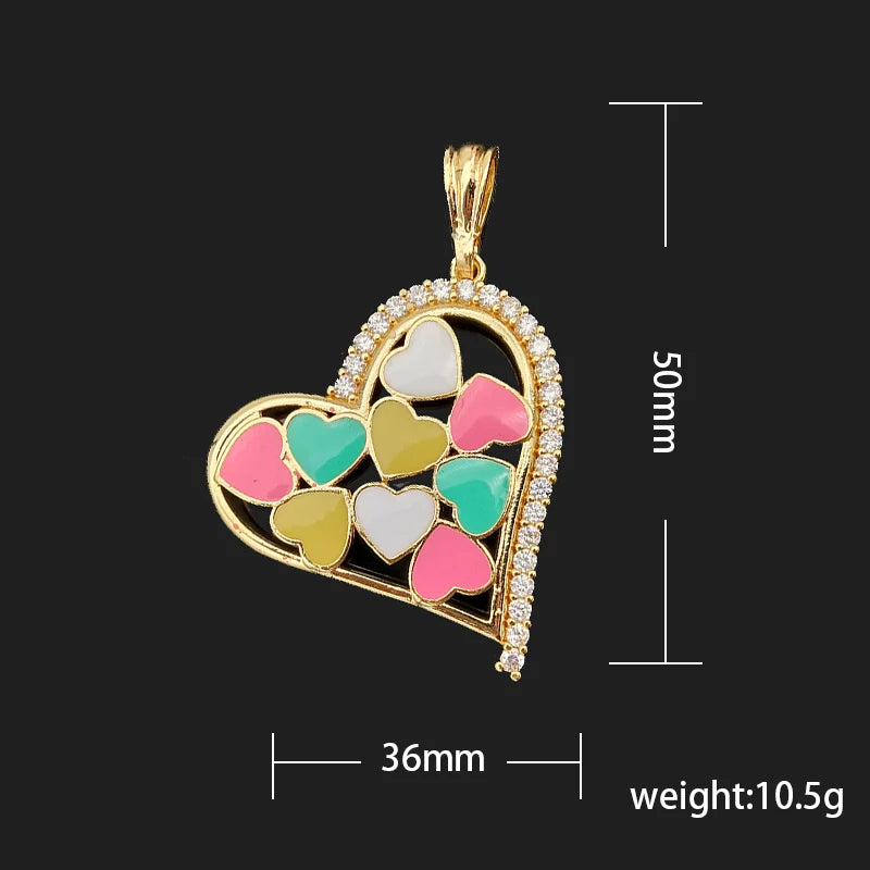 Colorful Heart Mini Pendant