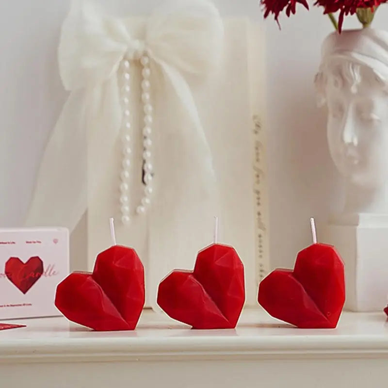 Red Heart Aromatherapy Candles