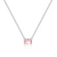 18K CZ Heart Tennis Necklace