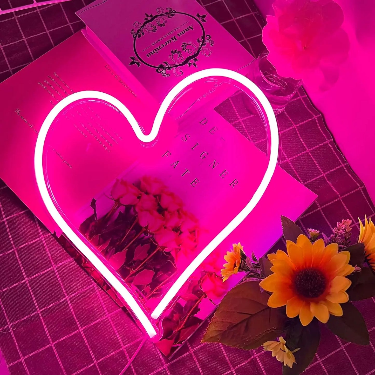 Pink Heart Neon Sign