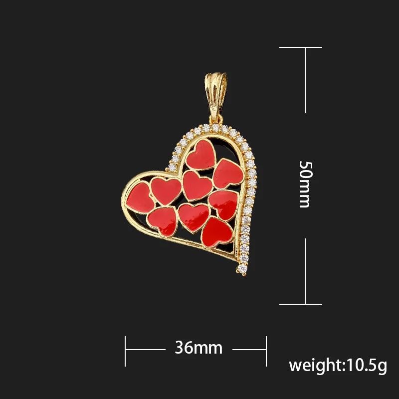 Colorful Heart Mini Pendant