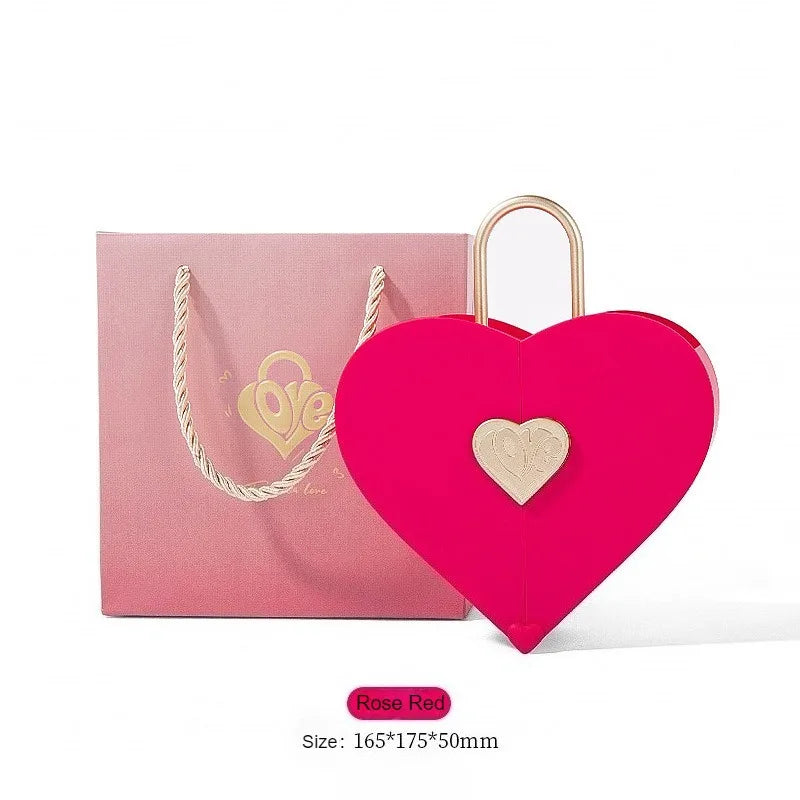 Portable Heart Jewelry Case