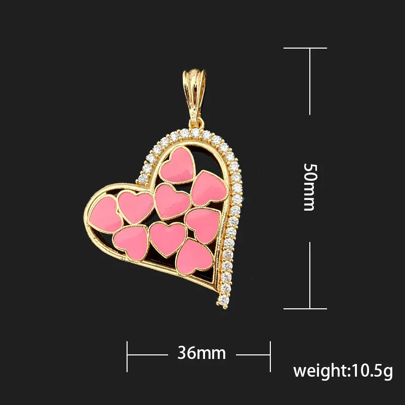 Colorful Heart Mini Pendant