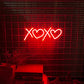 XOXO Heart Neon Sign