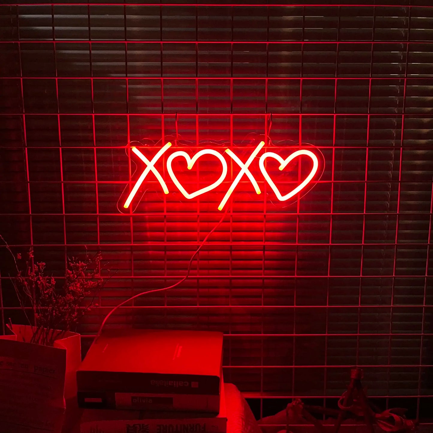 XOXO Heart Neon Sign