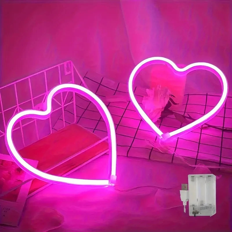 Heart Neon Wall Light