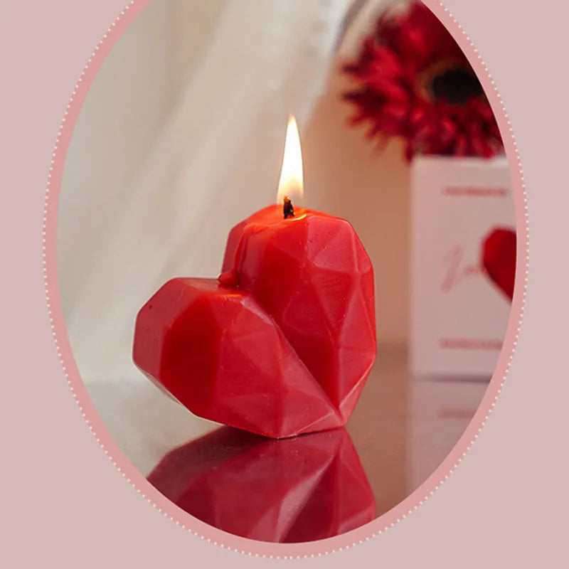 Red Heart Aromatherapy Candles
