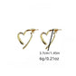 S925 Cross Heart Earrings