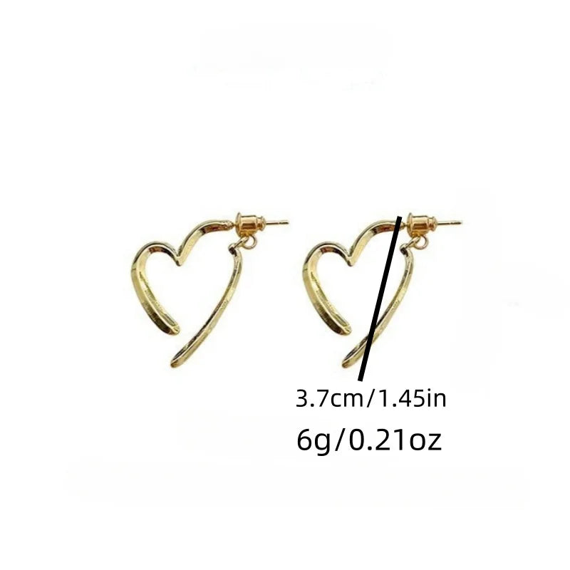 S925 Cross Heart Earrings