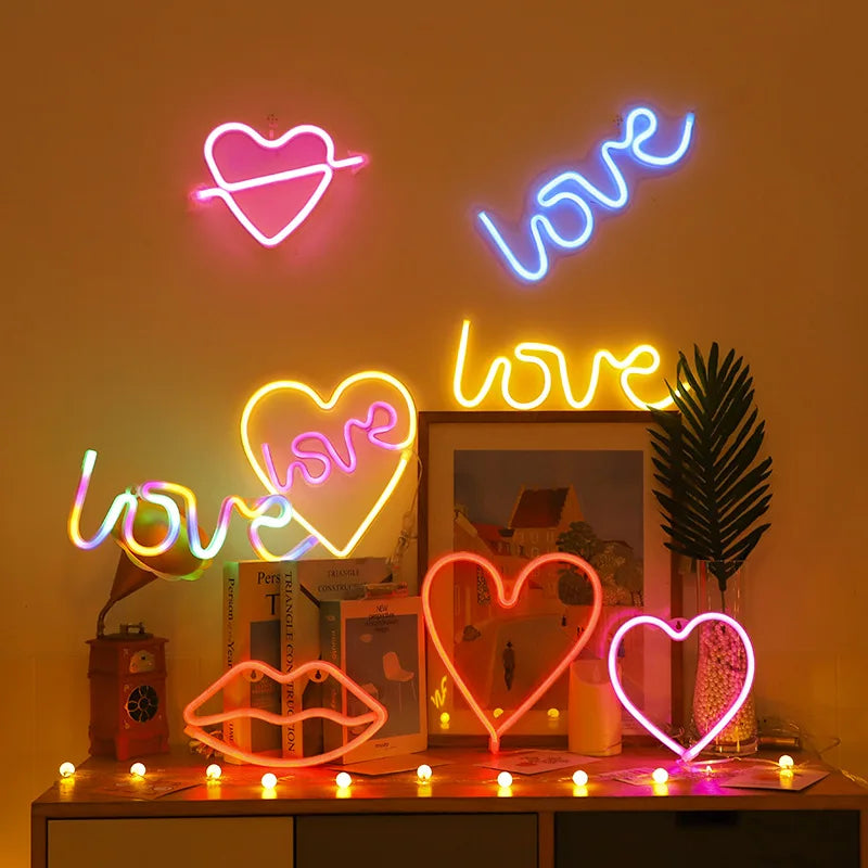 Heart Neon Wall Light