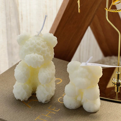 DIY Rose Bear Candle Gift