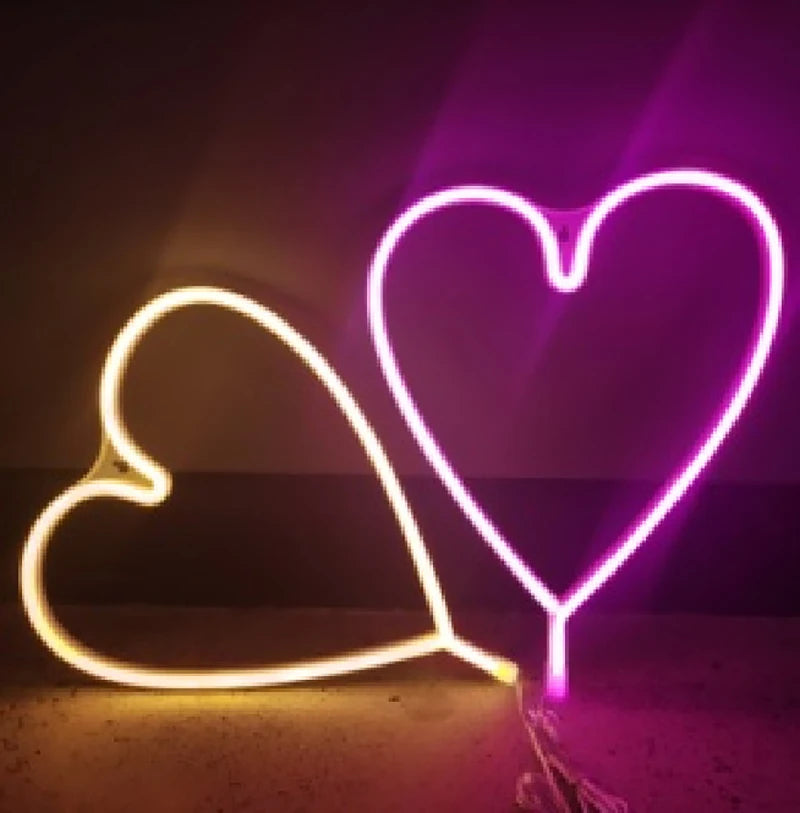 Heart Neon Wall Light