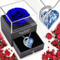 Ocean Heart Rose Necklace Box