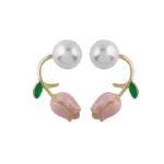 Tulip Pearl Earrings — photo 5