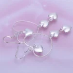 925 Heart Drop Earrings — view 8