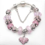 Pink Crystal Bead Bracelet — photo 8