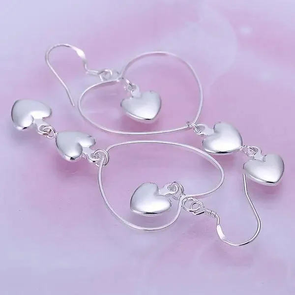 925 Heart Drop Earrings — photo 7