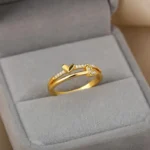 Stainless Double Heart Ring