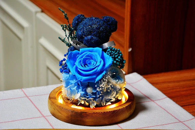 Lighted Rose Teddy Box — photo 10