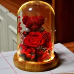 Lighted Rose Teddy Box — view 2