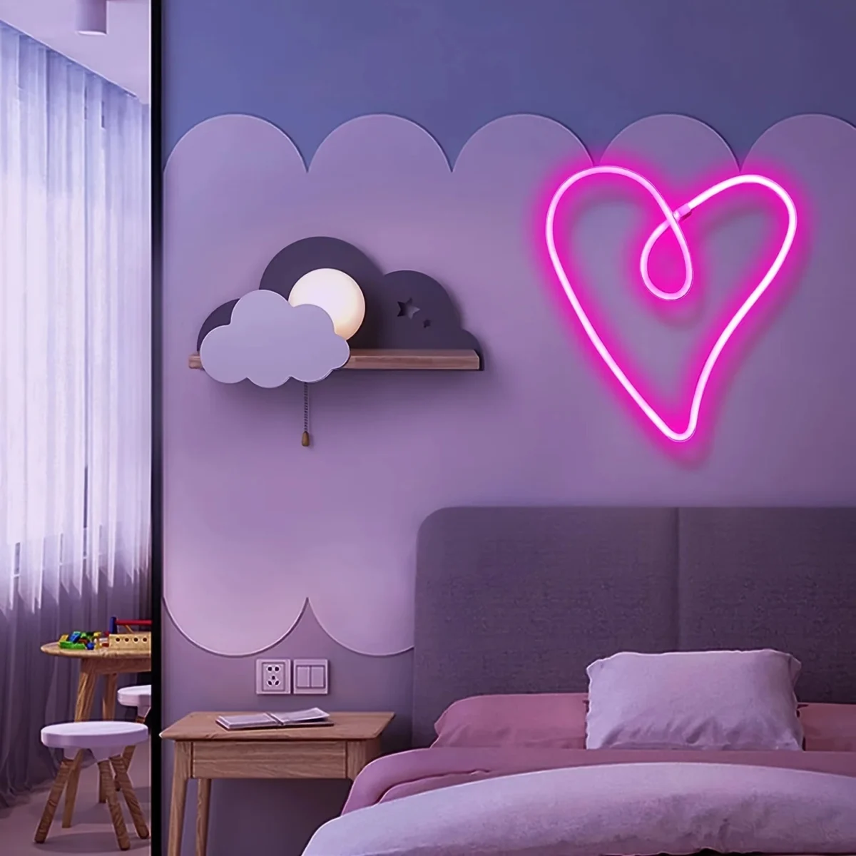 LED Heart Wall Decor — photo 8