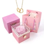 Interlocking Hearts Necklace in a Rose Box — photo 9
