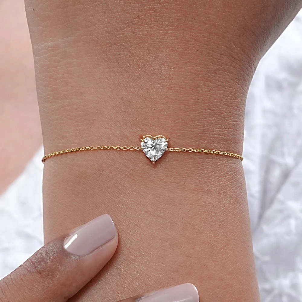 Solitaire Moissanite Bracelet — photo 2