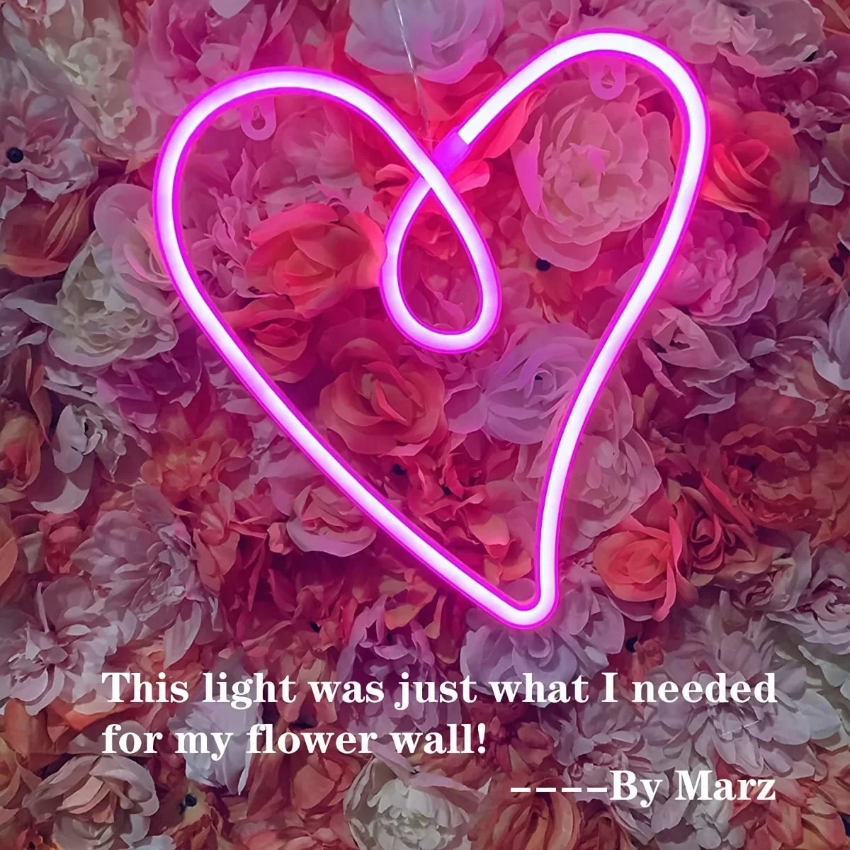 LED Heart Wall Decor — photo 4