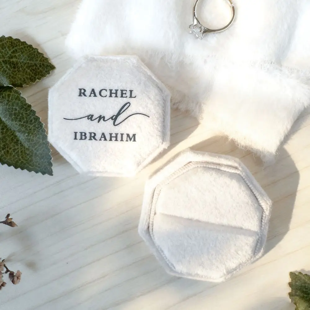 Personalized Velvet Ring Box — photo 5