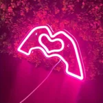 Hand Heart Neon Light — view 4