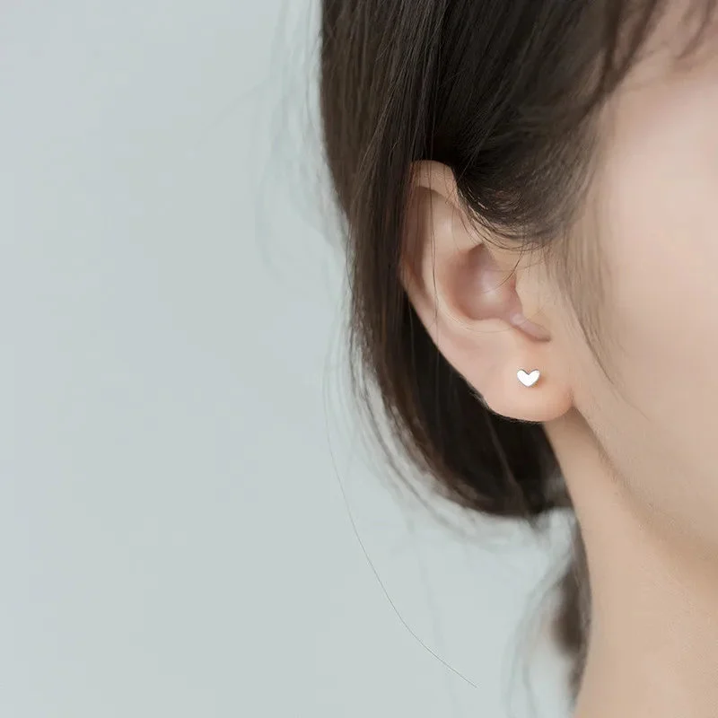 925 Mini Heart Studs — photo 8