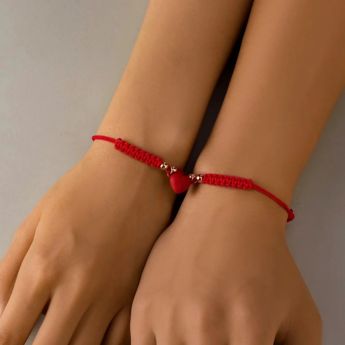 Magnetic Heart Couple Bracelets — photo 10