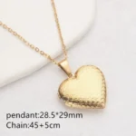 Floral Heart Locket Necklace — view 16