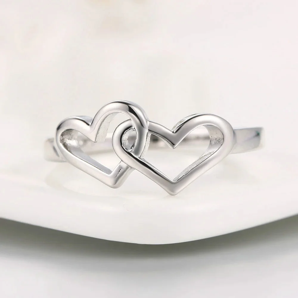 Double Heart Lover Ring — photo 4