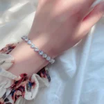 Heart Moissanite Tennis Bracelet — photo 4