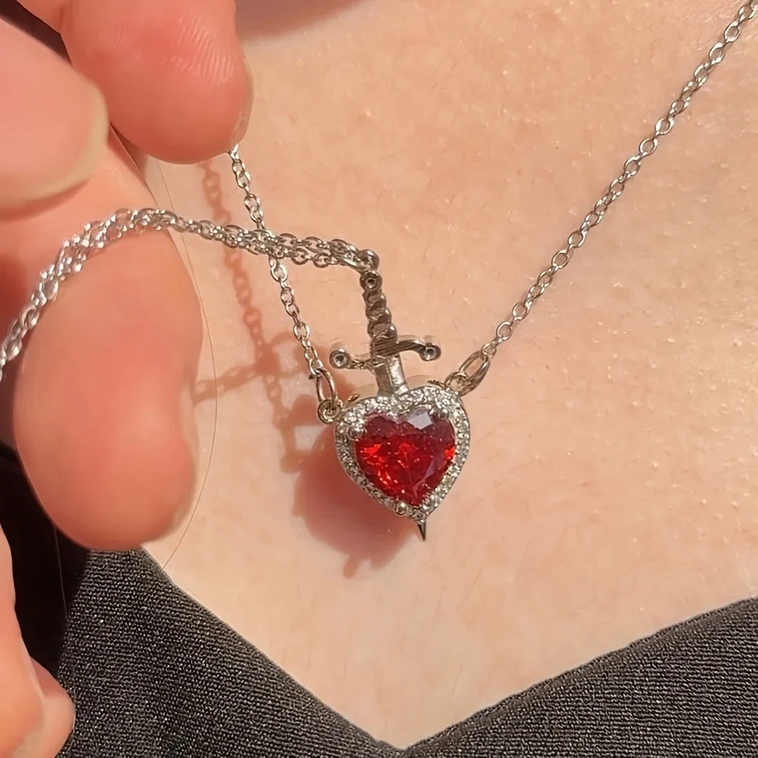 Heart and Sword Couple Set